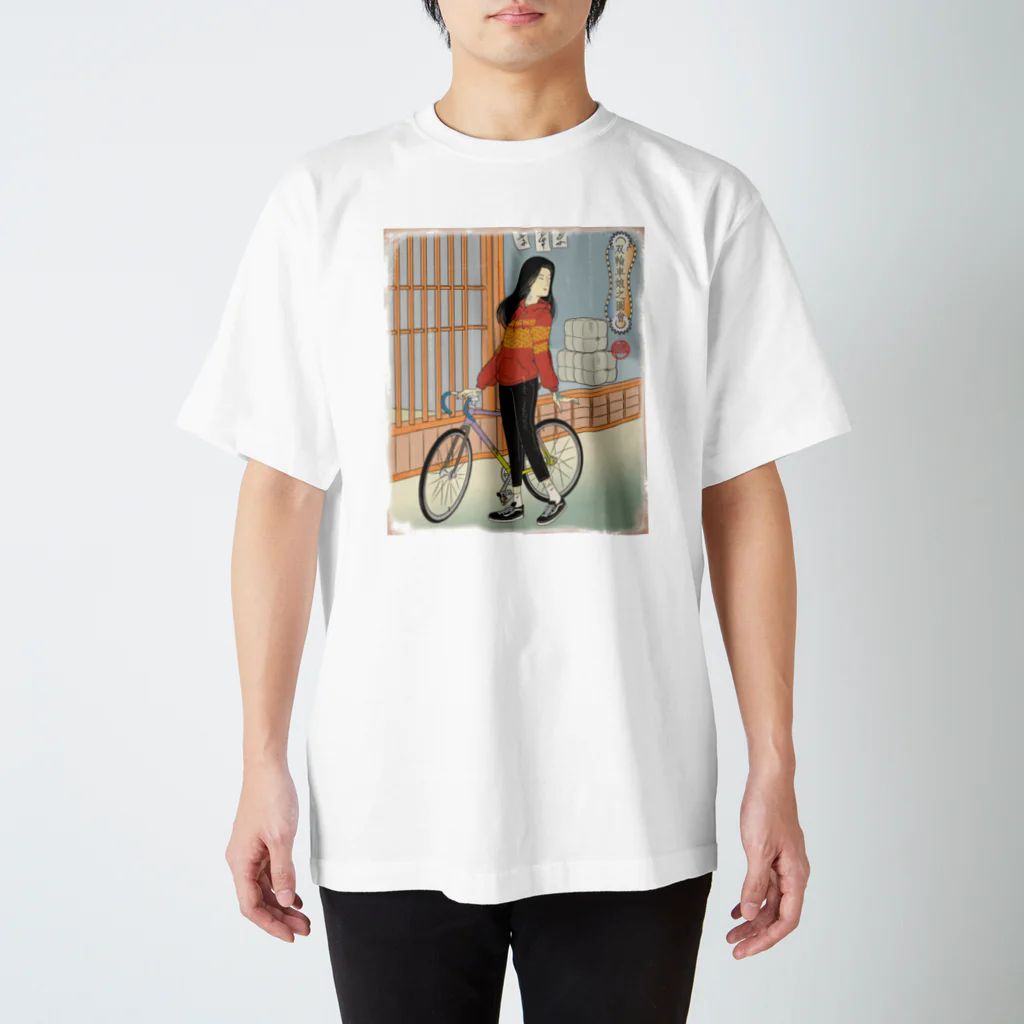 nidan-illustrationの"双輪車娘之圖會" 1-#1 Regular Fit T-Shirt