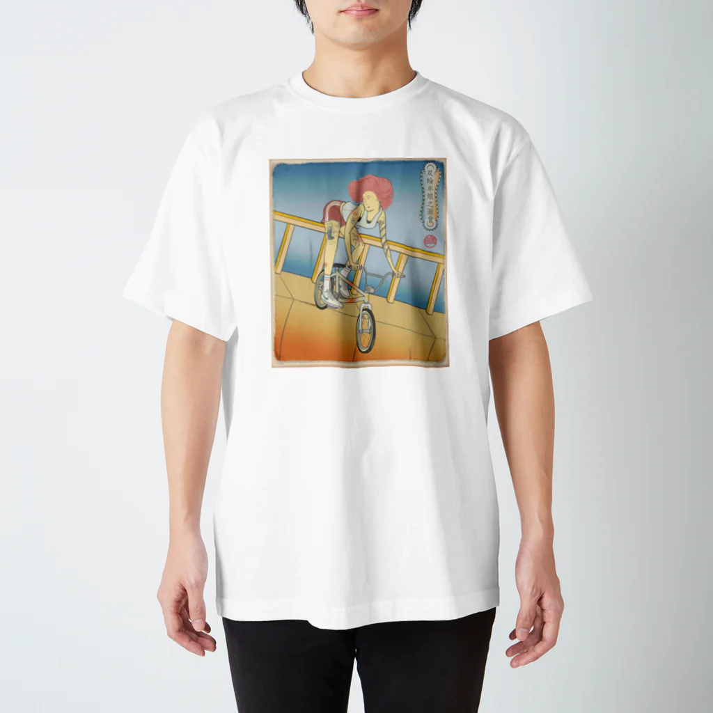 nidan-illustrationの"双輪車娘之圖會" 2-#1 スタンダードTシャツ