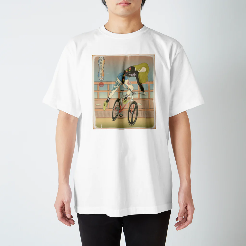 nidan-illustrationの"双輪車娘之圖會" 3-#1 スタンダードTシャツ