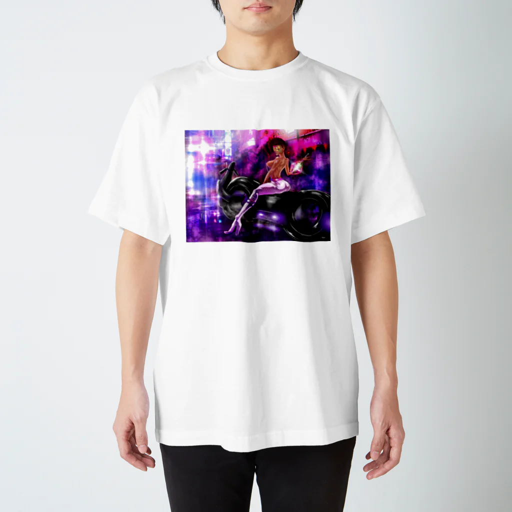 Naoki NagoyaのCyberpunkgirl サイバーパンク NEOTOKYO スタンダードTシャツ