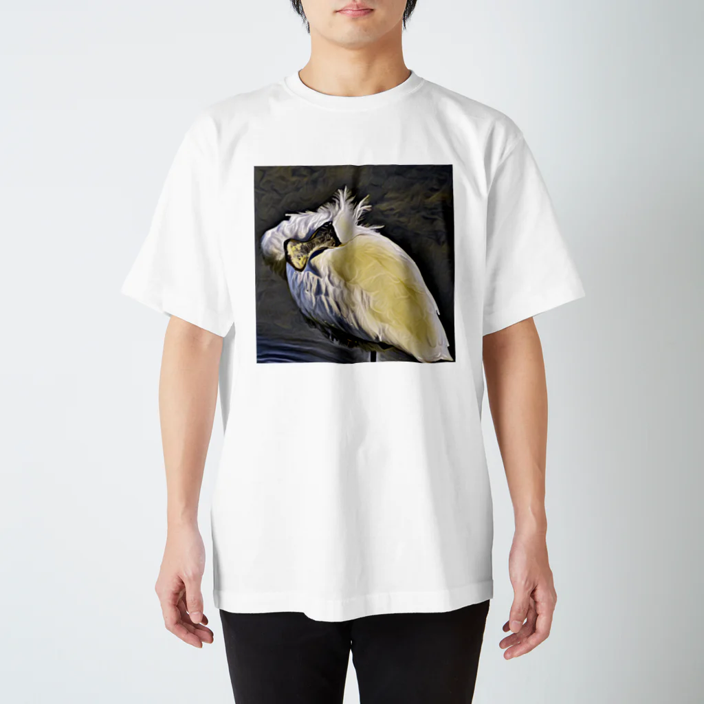 美香のクロツラヘラサギ Regular Fit T-Shirt