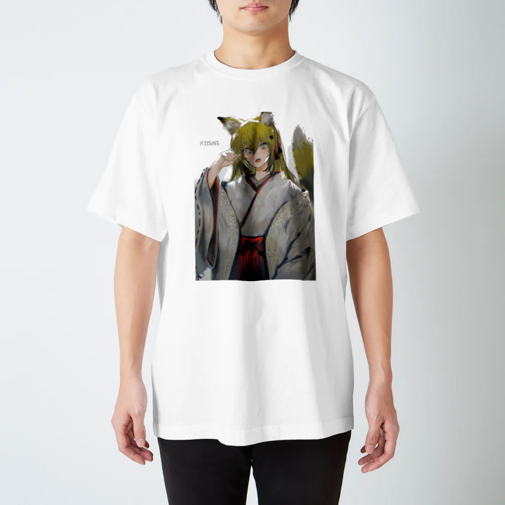 すえちーのKITSUNE Regular Fit T-Shirt