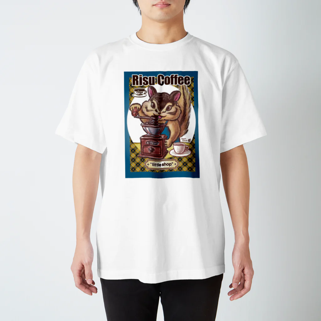 “little shop”福士悦子のリス・コーヒー スタンダードTシャツ