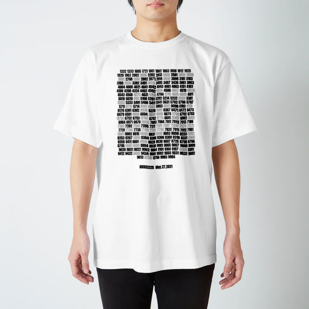 かぶてぃのNIKKEI225 証券コード一覧 （2021/05/27） Regular Fit T-Shirt