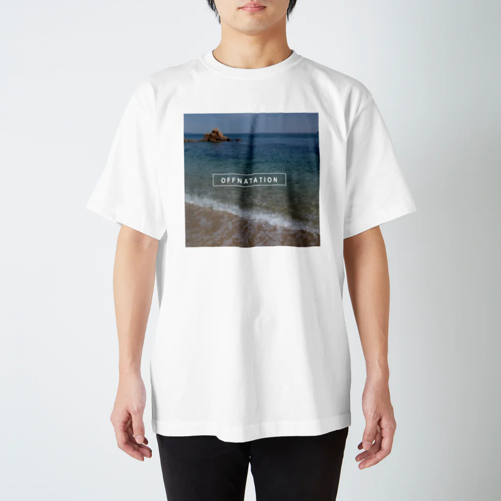 off_natationの海岸ドットTシャツ スタンダードTシャツ