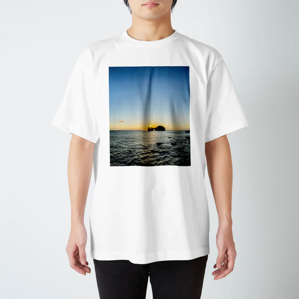 景色の写真を撮って　グッズを作ってますの和歌山の　円月島 スタンダードTシャツ