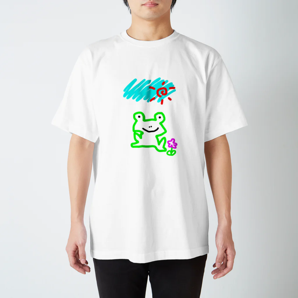 そらりねっとのかえるさん Regular Fit T-Shirt