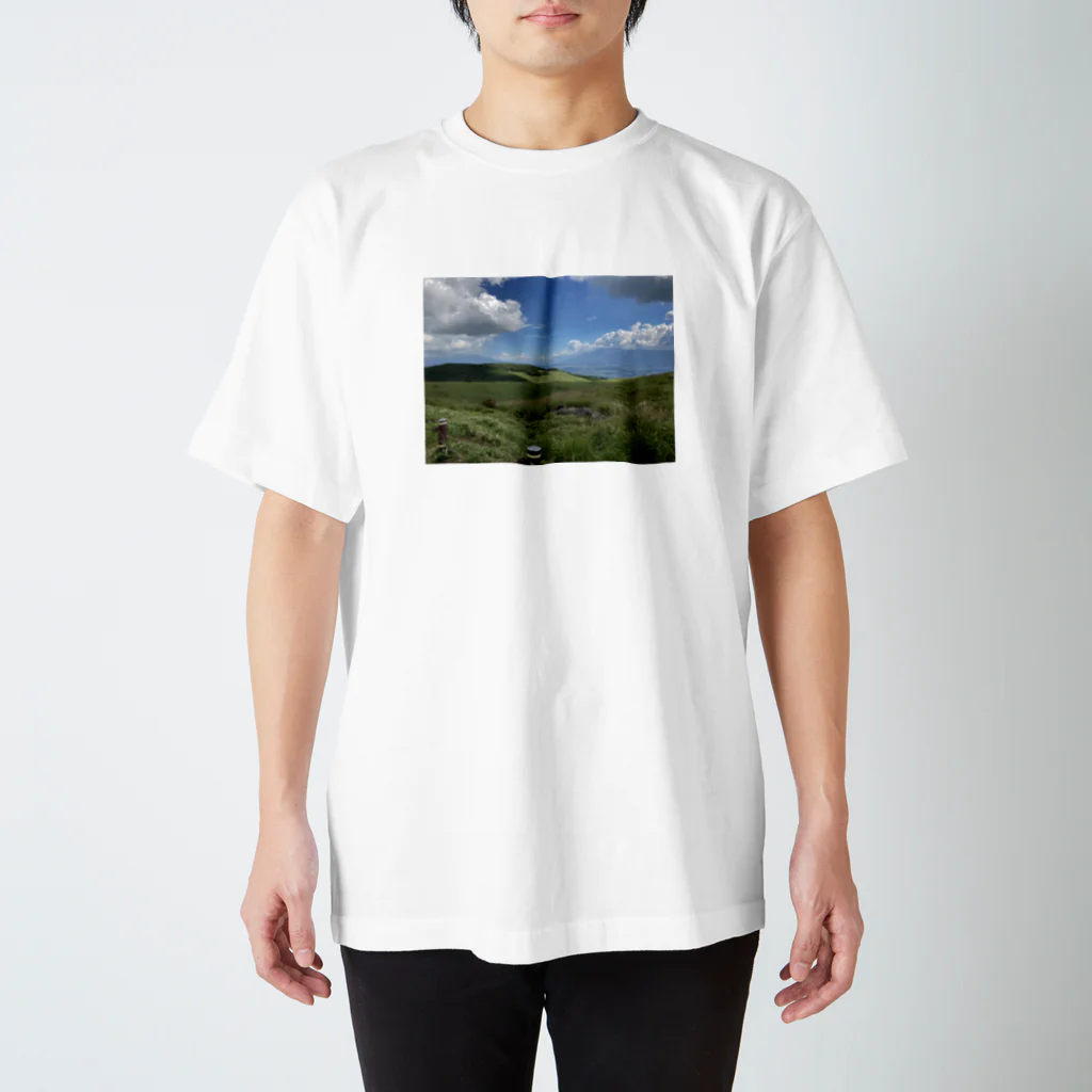 伊織の作品の山から見える景色 スタンダードTシャツ