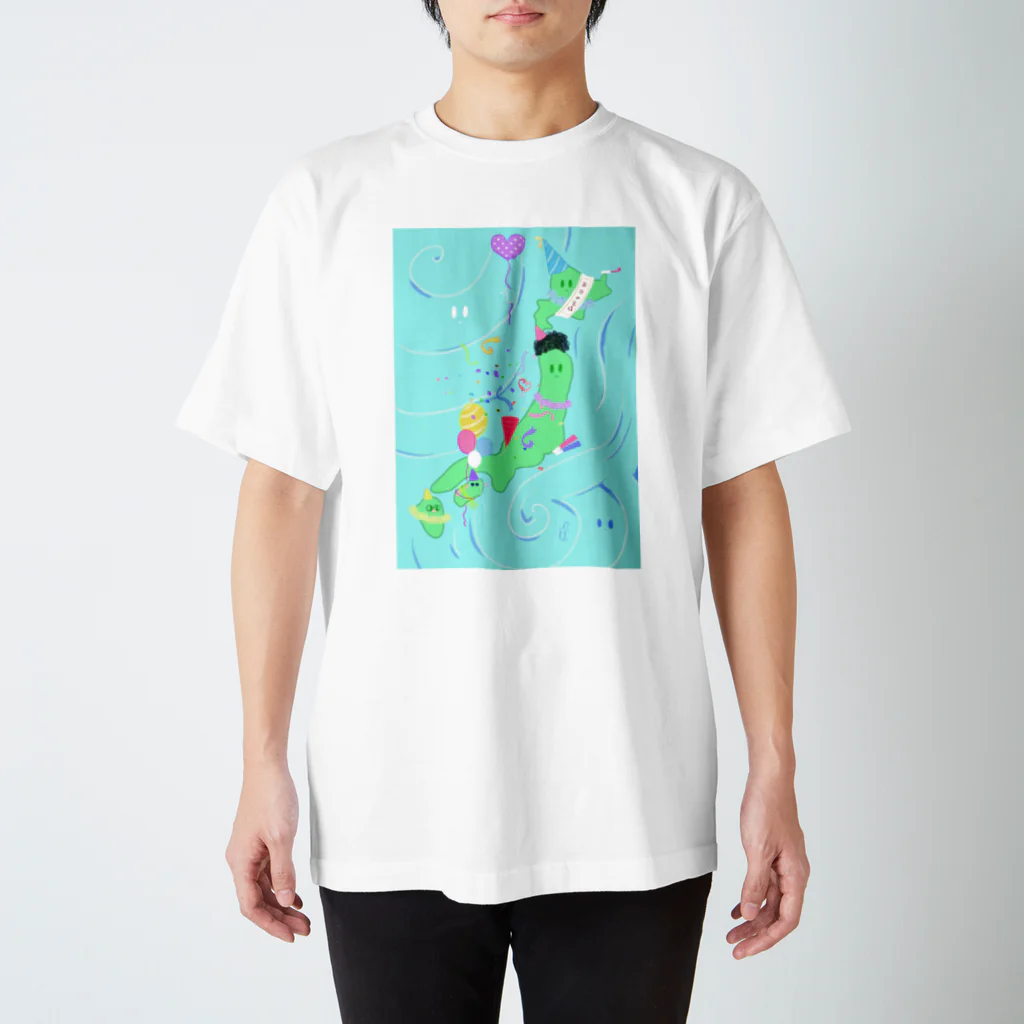 なんかたまに絵かいてる人の日本のパーティ スタンダードTシャツ