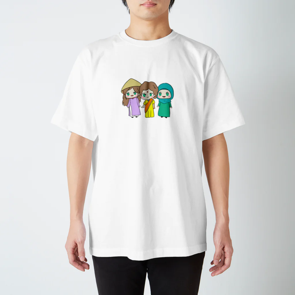 ゆるキャラ屋🐒のベトナム・インド・インドネシア衣装🌏✨ Regular Fit T-Shirt