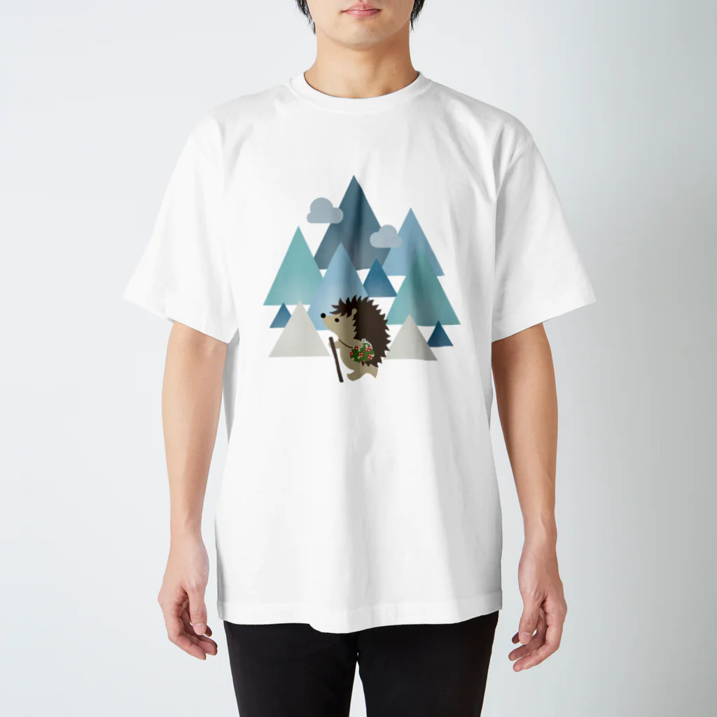 ごろねの登山ハリネズミ（きのこポーチつき）昼 スタンダードTシャツ