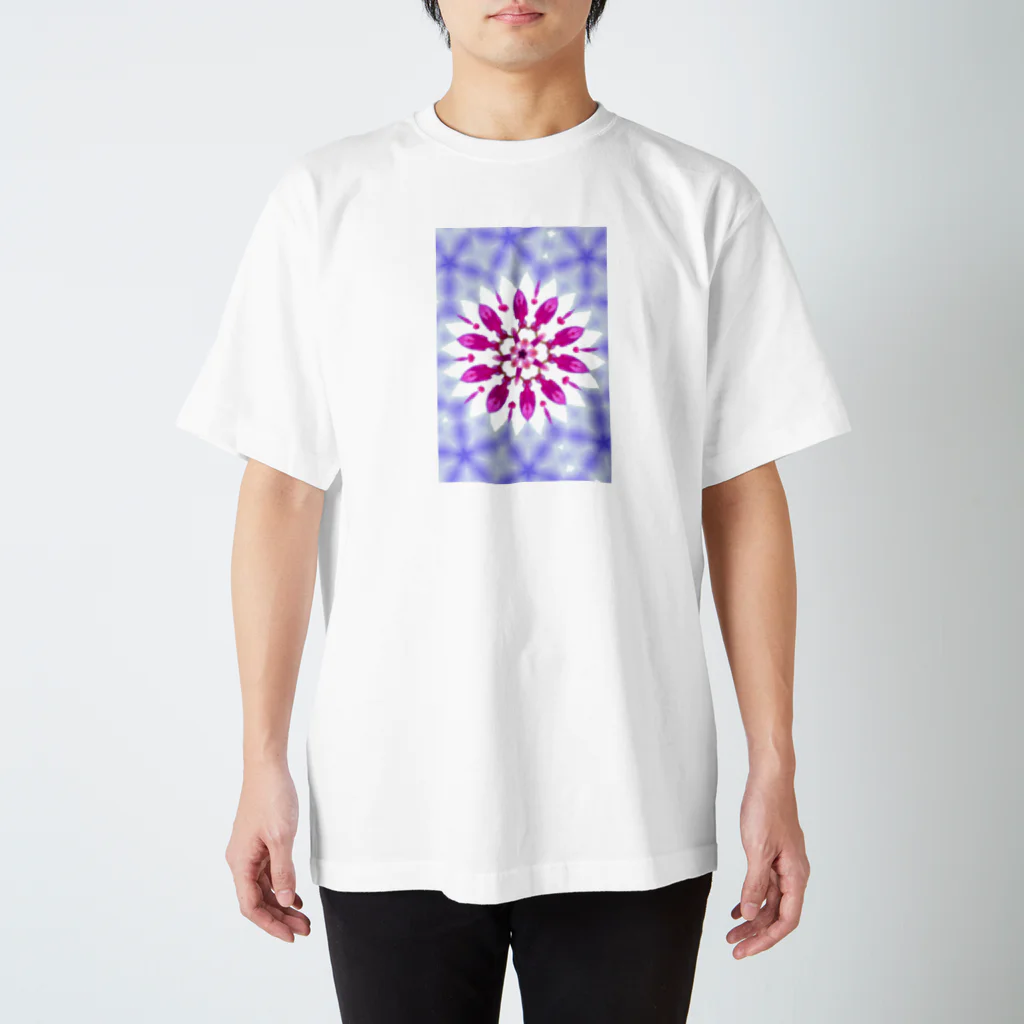 Flower kaleidoscopeの桜の万華鏡 Regular Fit T-Shirt