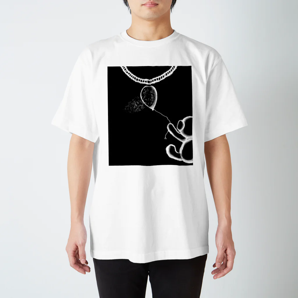 地雷女まお🖤🗝🧸の不穏な黒クマ スタンダードTシャツ