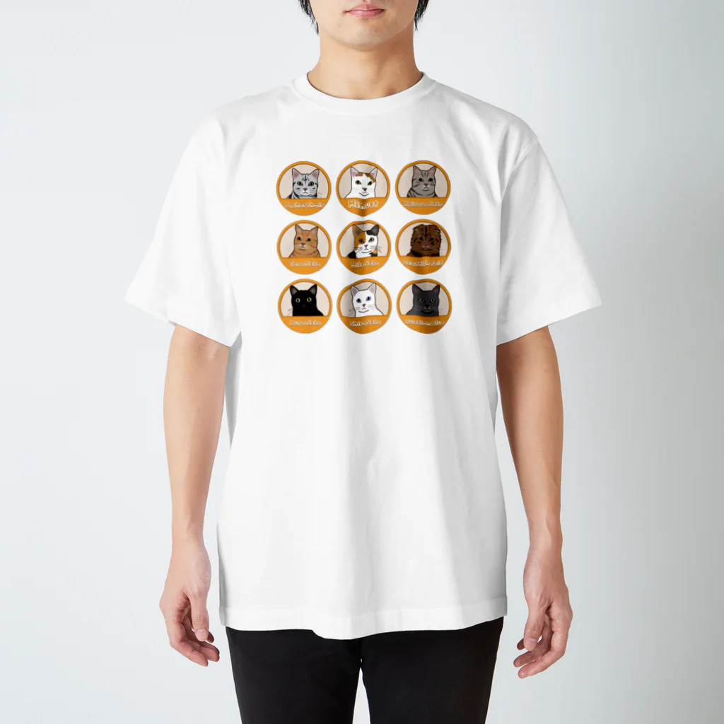 パグ PUG ぱぐ  OHMAI GALLERYのニャンコTシャツ Regular Fit T-Shirt