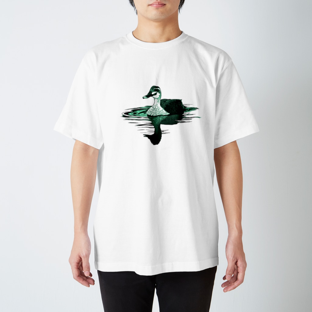 アキヅキのカルガモ（グリーン） Regular Fit T-Shirt