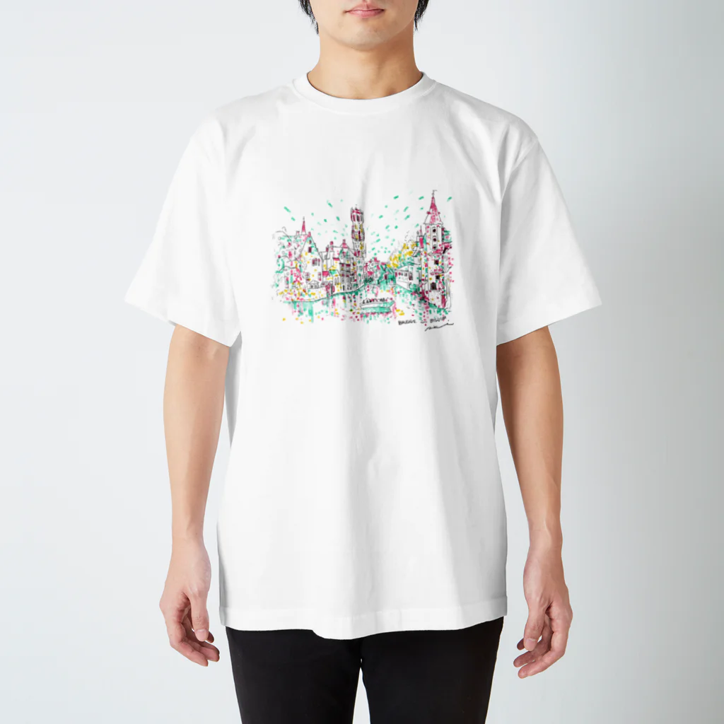 Aki Kuboki ONLINE SHOPのブルージュの溜息 Regular Fit T-Shirt