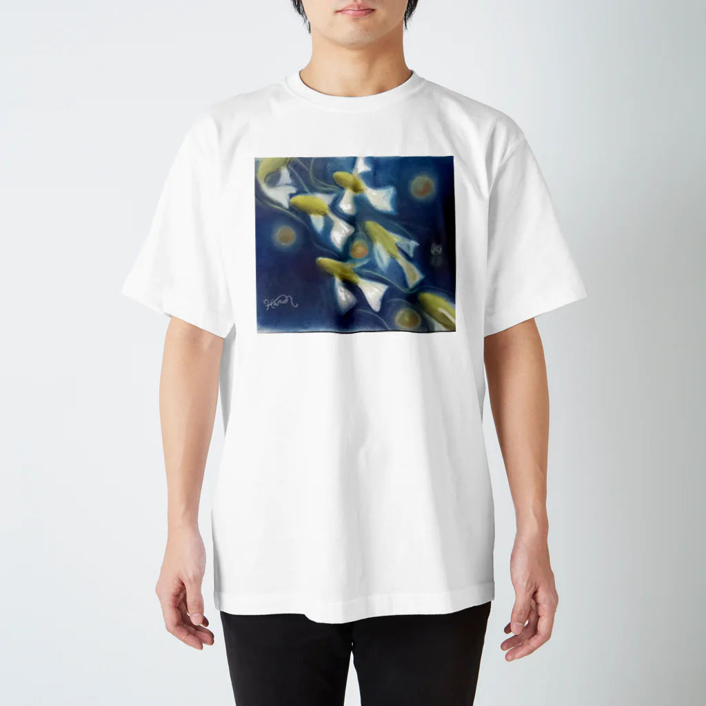 森野湖畔の月渡りの夜 プリントTシャツ Regular Fit T-Shirt