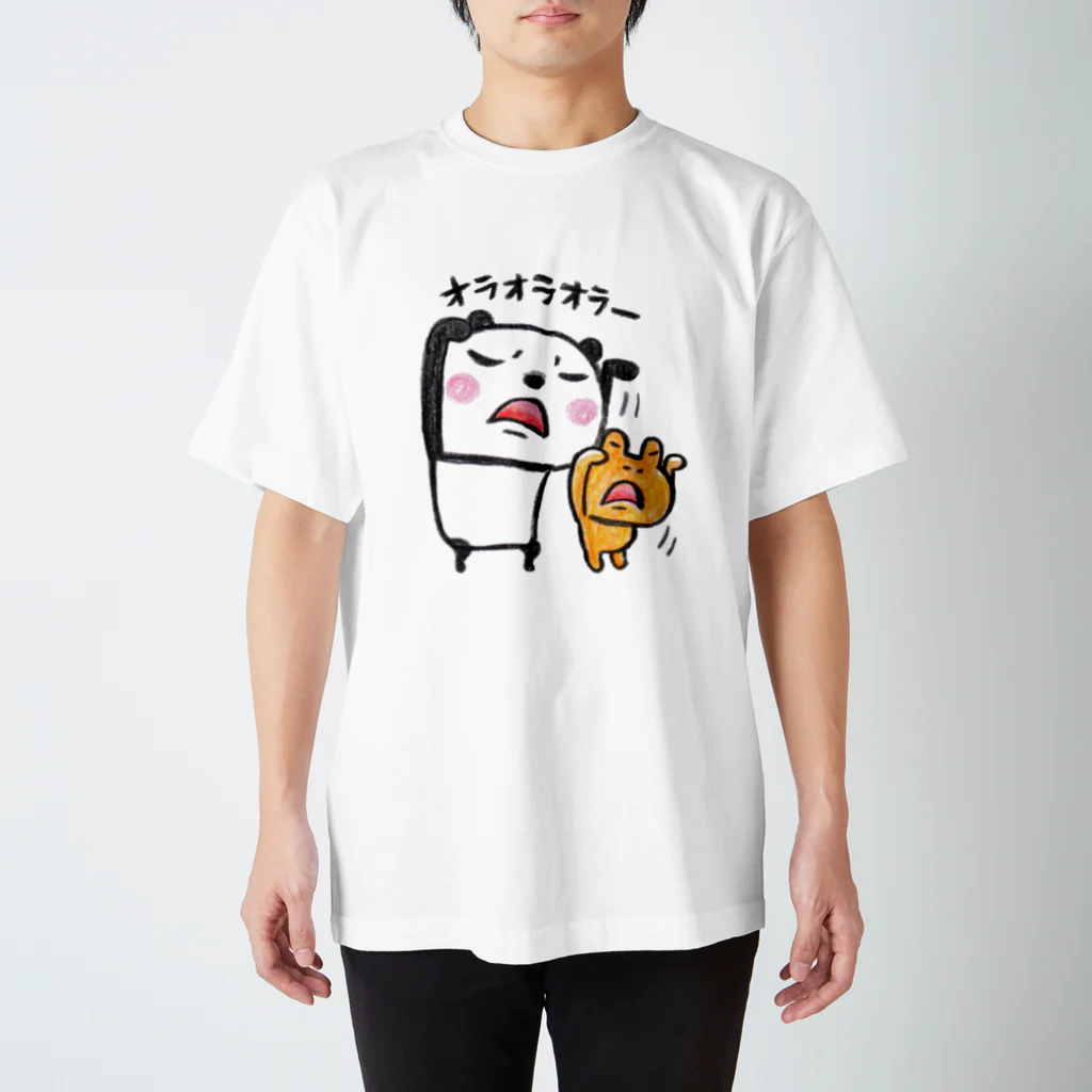 大月かずみのオラオラ『パンダからの伝言』 スタンダードTシャツ