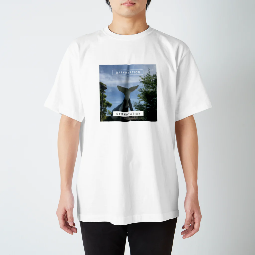 off_natationの南南東を見つめる鯨 Regular Fit T-Shirt