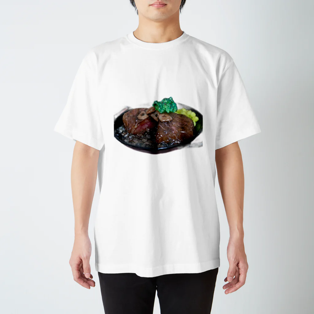 さんぽみちのステーキ Regular Fit T-Shirt