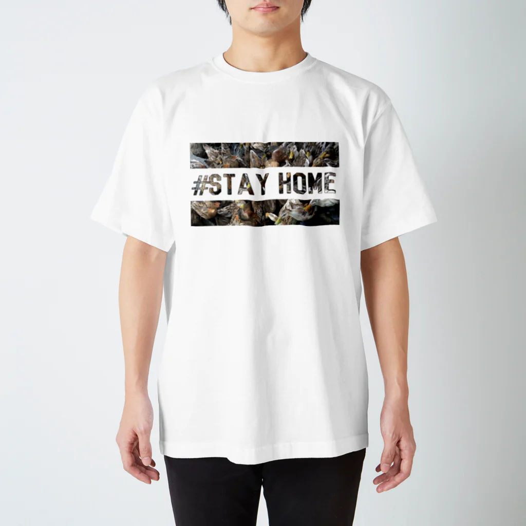 マースィーツの#stay home カモ柄 スタンダードTシャツ