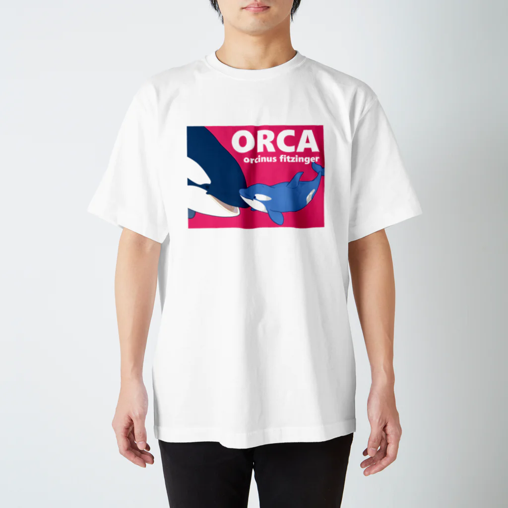 上中さとるのベビーシャチA（桃） Regular Fit T-Shirt