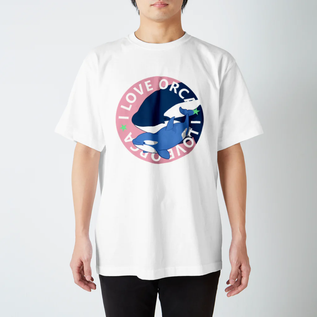 上中さとるのベビーシャチB（桃） Regular Fit T-Shirt