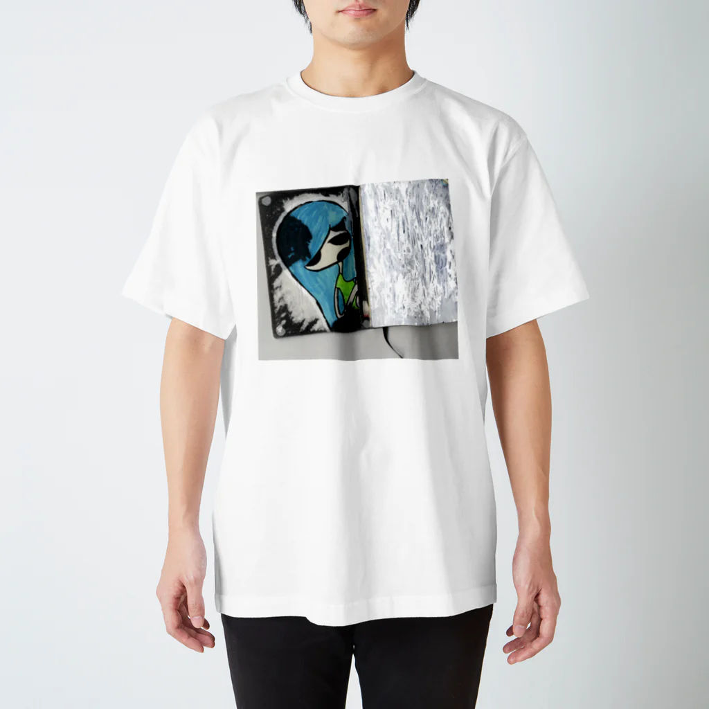 mieyarmの水色の女の子 スタンダードTシャツ