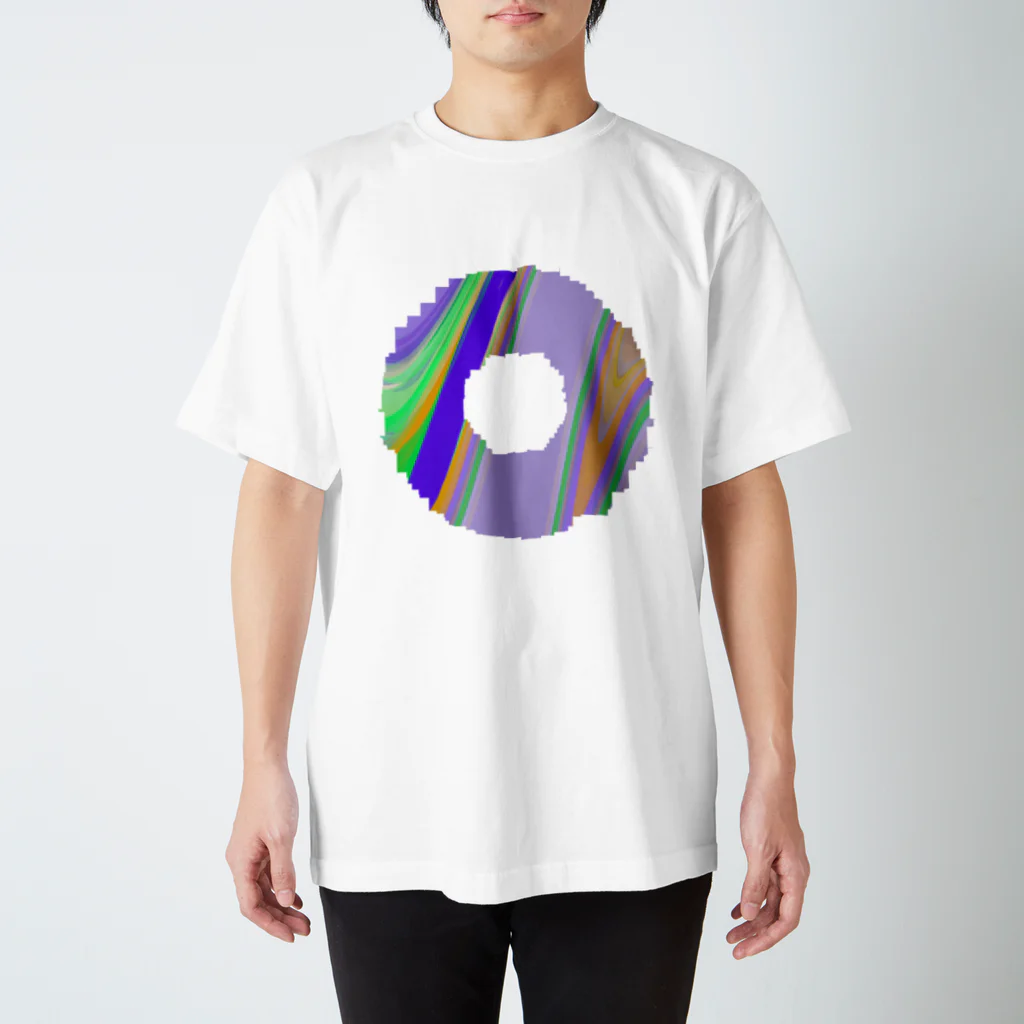 ギンの円-緑紫 スタンダードTシャツ