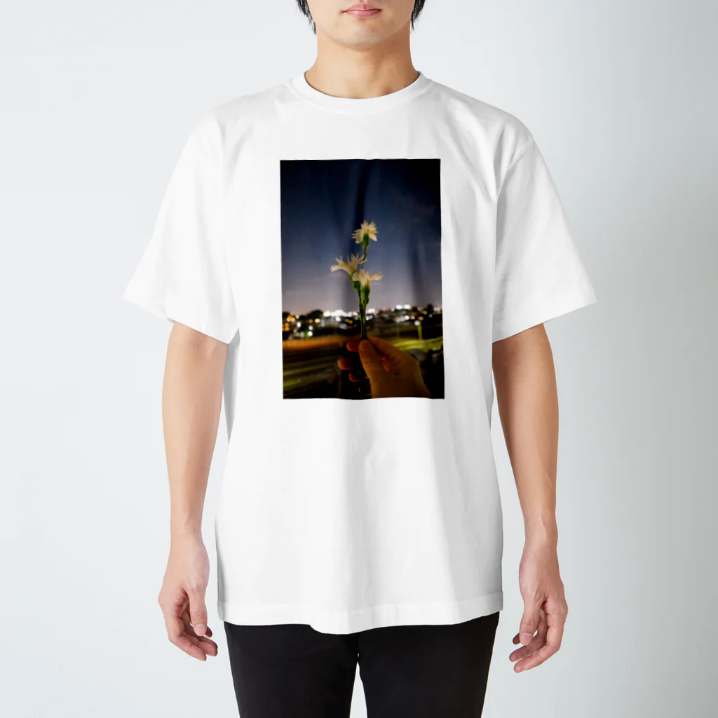 なめらかの花と夫と夜空 スタンダードTシャツ