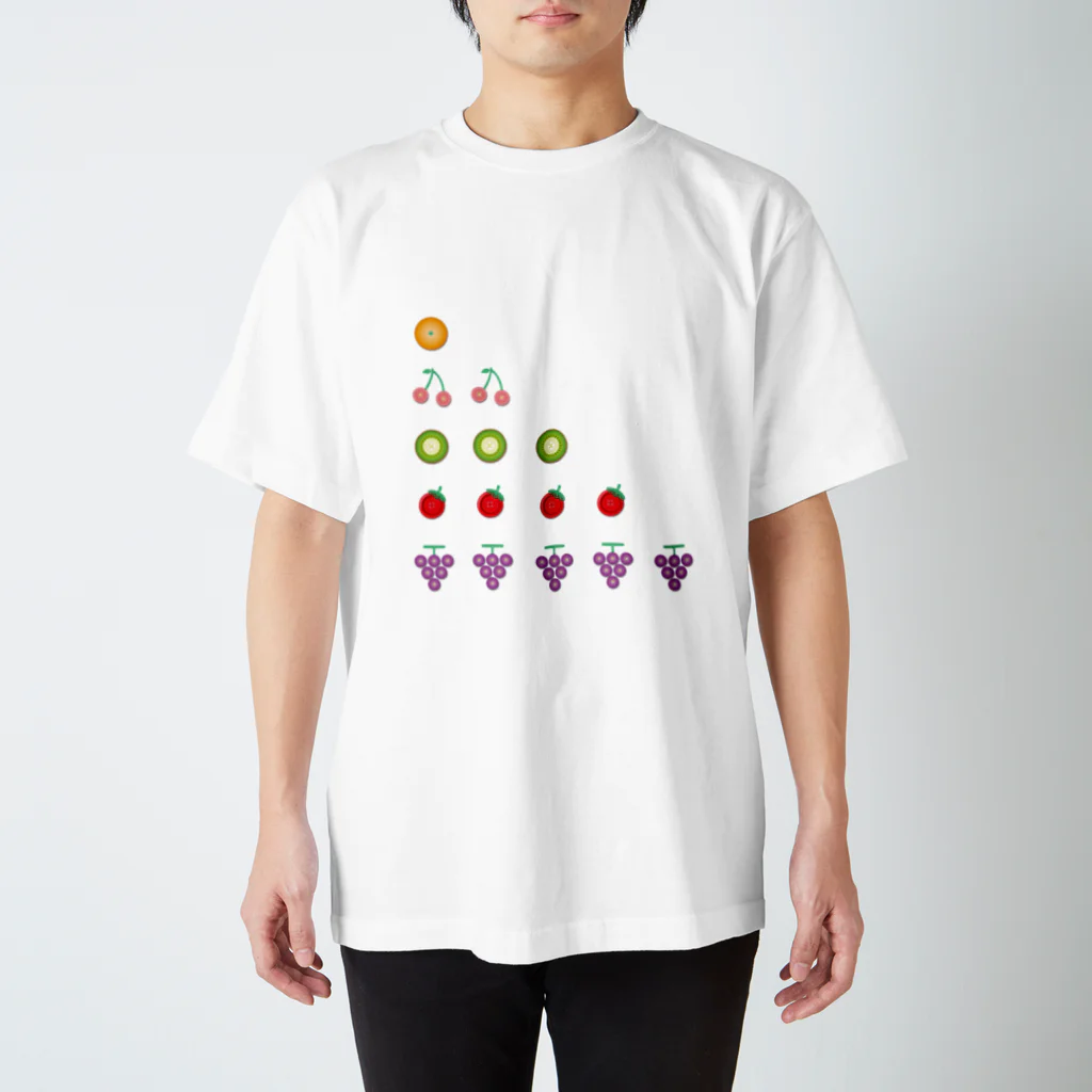 ココプレイスのボタンフルーツ5 スタンダードTシャツ