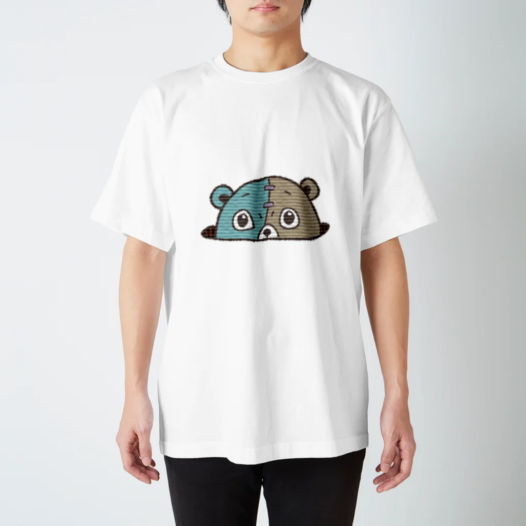 田中ザビエル世界のどうぶつのクマゾンビ-bear zombie-① スタンダードTシャツ