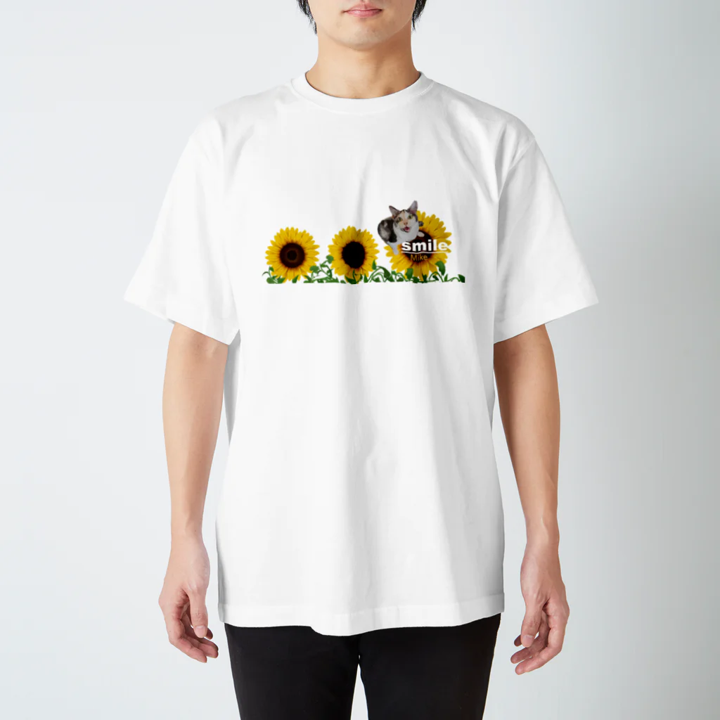 sasa9"のひまわりミケちゃん Regular Fit T-Shirt