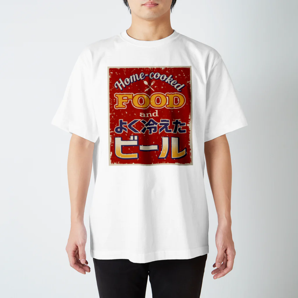 カニデザインのよく冷えたビール スタンダードTシャツ