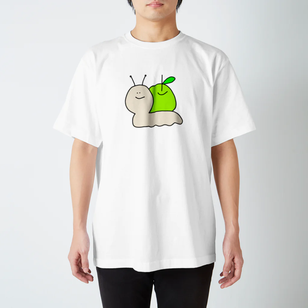 ゆるいもの倶楽部の🐌カタツムりんご🍏 スタンダードTシャツ