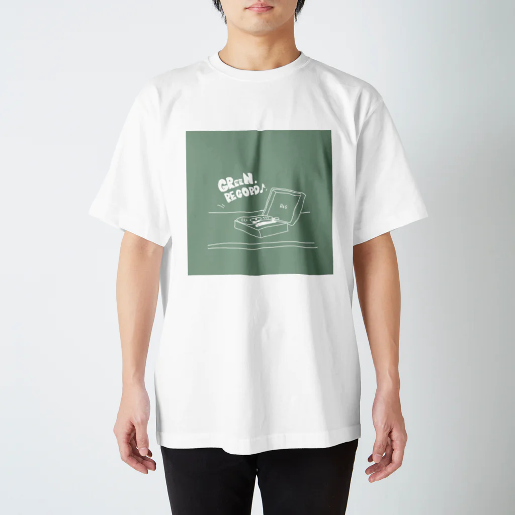smiley boy ［スマイリーボーイ］のグリーンレコード Regular Fit T-Shirt