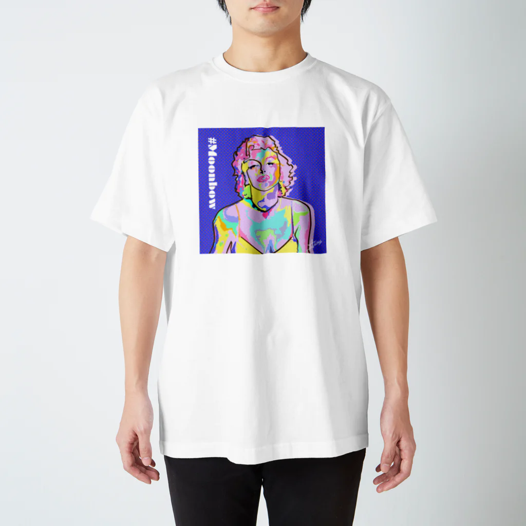 ALUの#03 Moonbow (白) スタンダードTシャツ