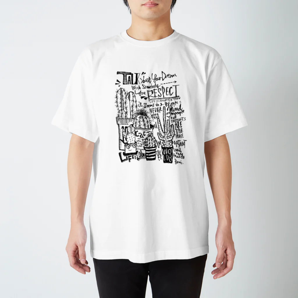 らくがき屋gamiのcacutus スタンダードTシャツ