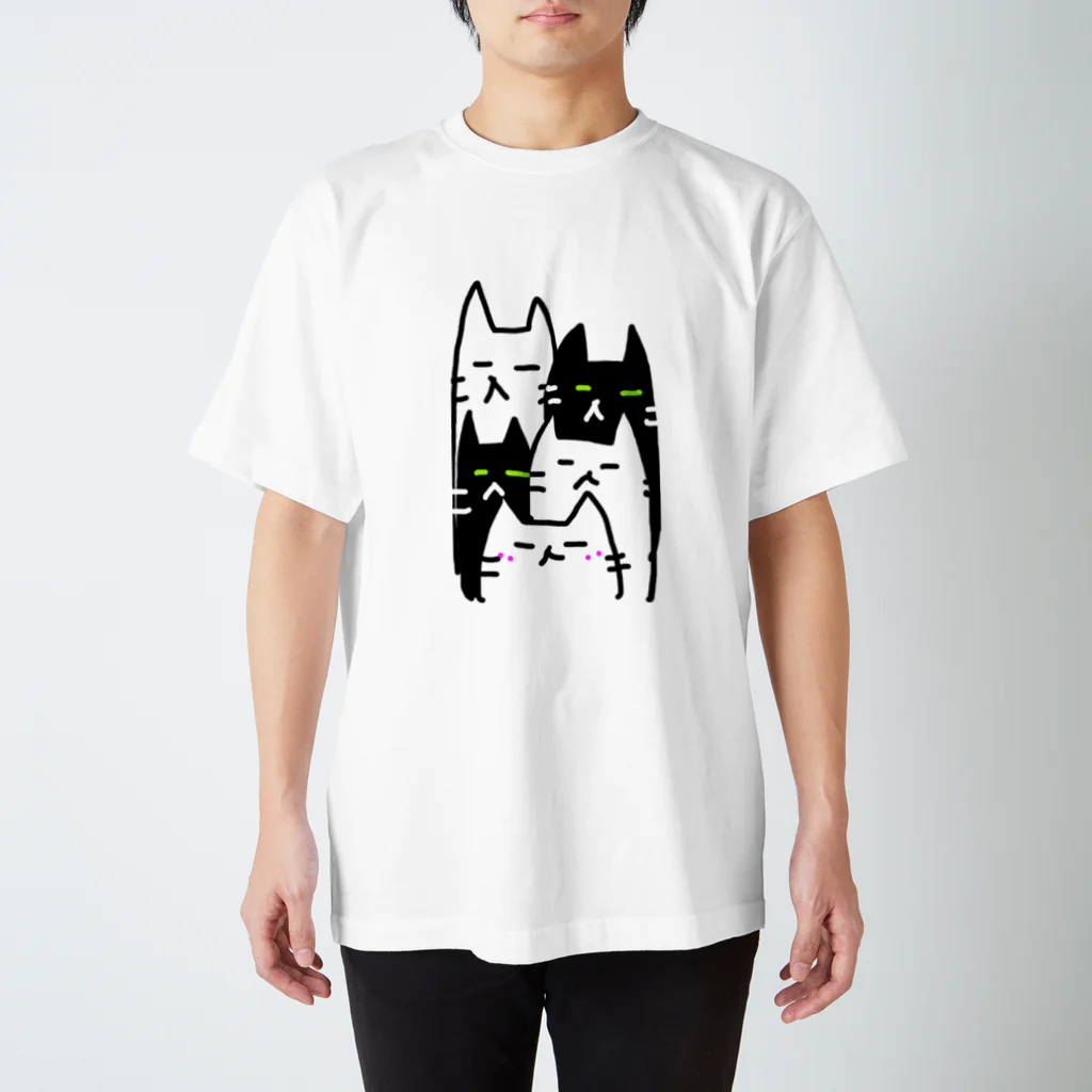 ねこちやのねこちかぞくTee ver.2 Regular Fit T-Shirt