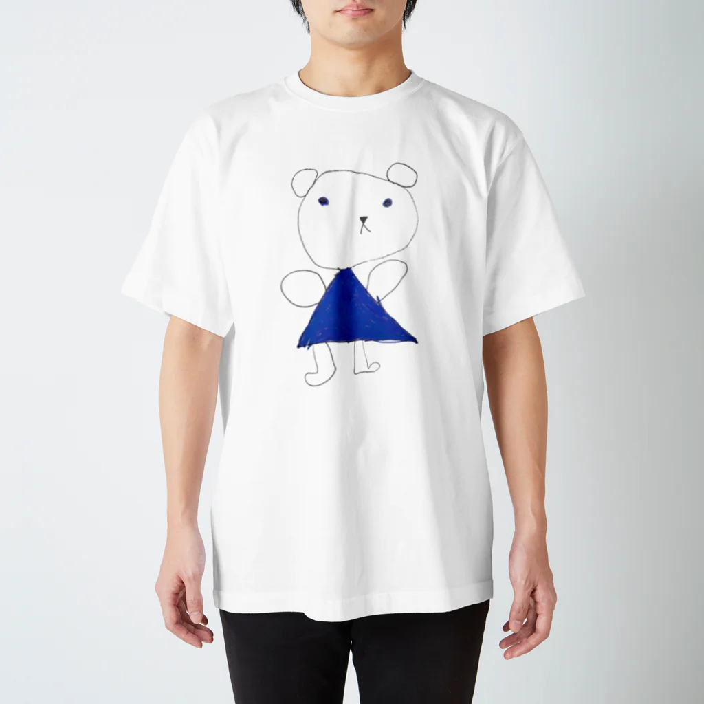 Tototonoお店のくまちゃん～青いお出かけ服～ Regular Fit T-Shirt