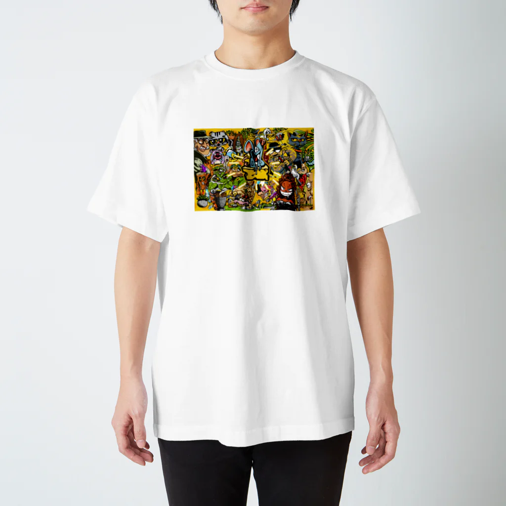 バーシーのもりもりカートゥーン Regular Fit T-Shirt