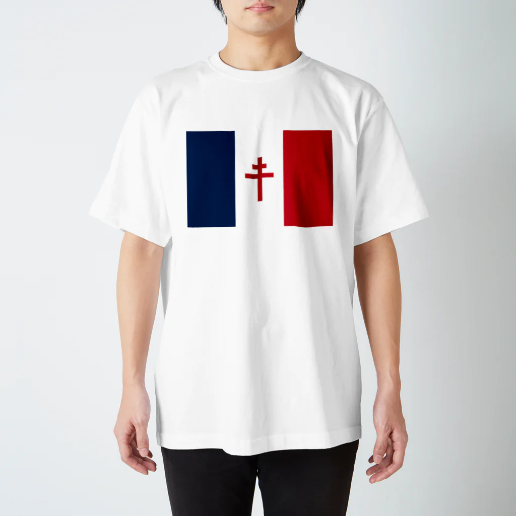 万国国旗ショップの自由フランス スタンダードTシャツ