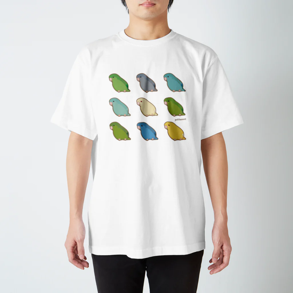 petitassortのサザナミインコ集合Ｔシャツ スタンダードTシャツ