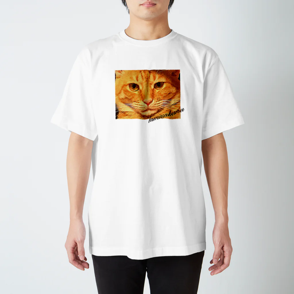 太々しい猫、玉三郎。の虚無さぶろう スタンダードTシャツ