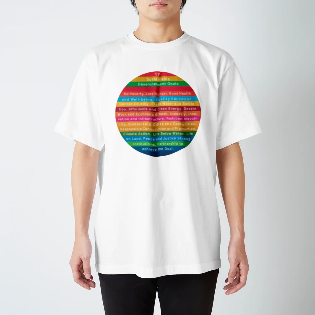 mincora.のSDGs - 17 Sustainable Development Goals - english ver. - Regular Fit T-Shirt