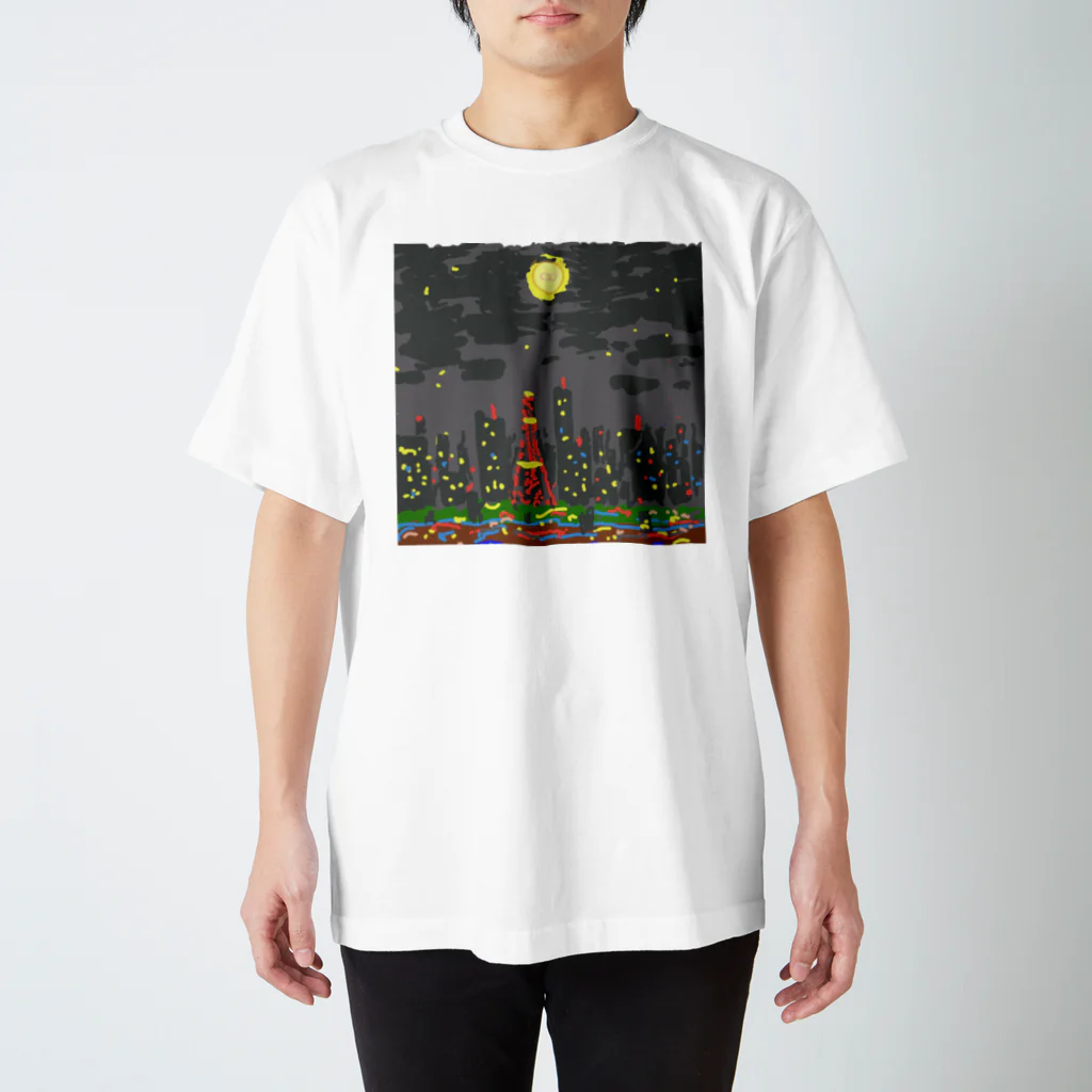 やきにくおうじの夜景さん。 スタンダードTシャツ