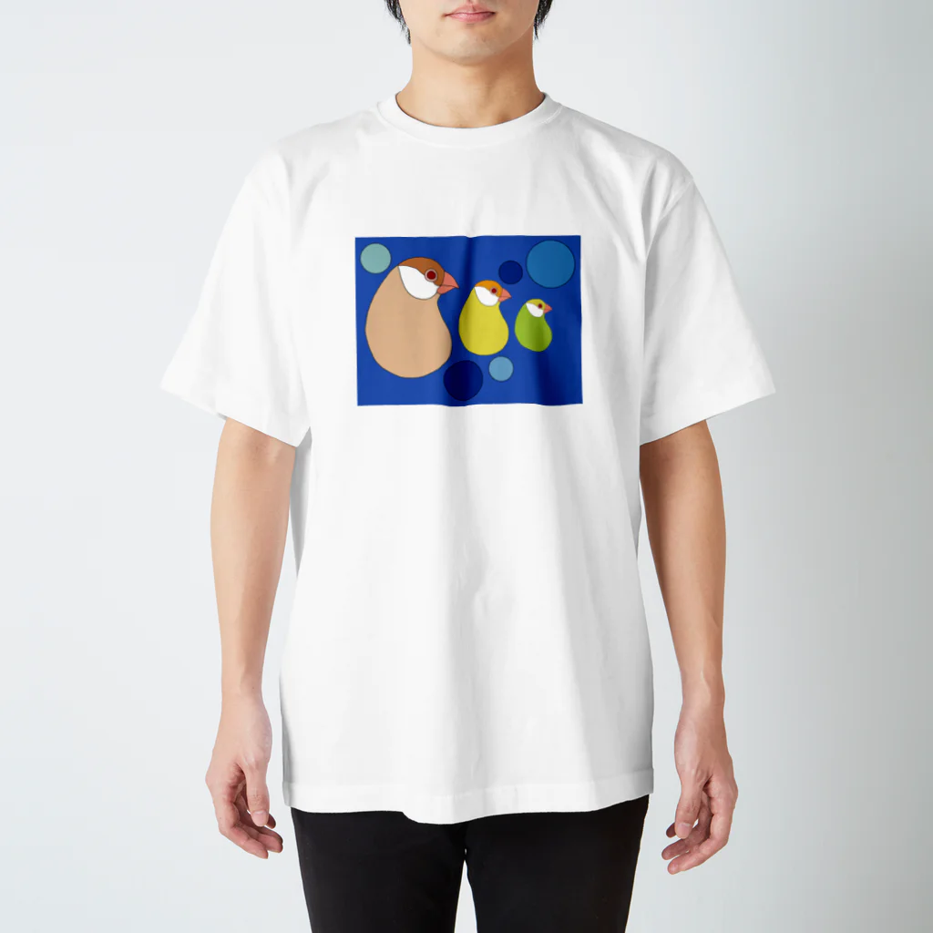 ｱﾔポﾝﾇ𓅸のカシューナッツ文鳥 スタンダードTシャツ