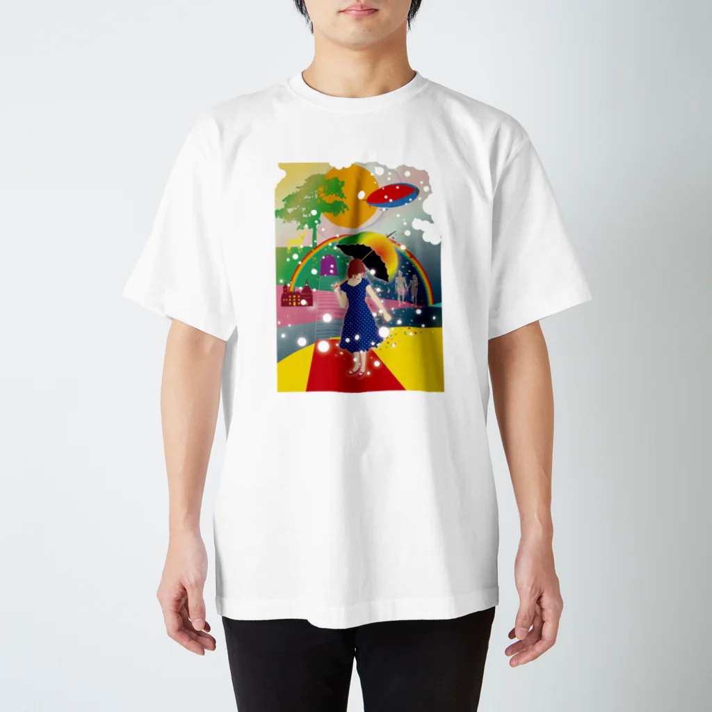 ぎんいろの「春と虹」 Regular Fit T-Shirt