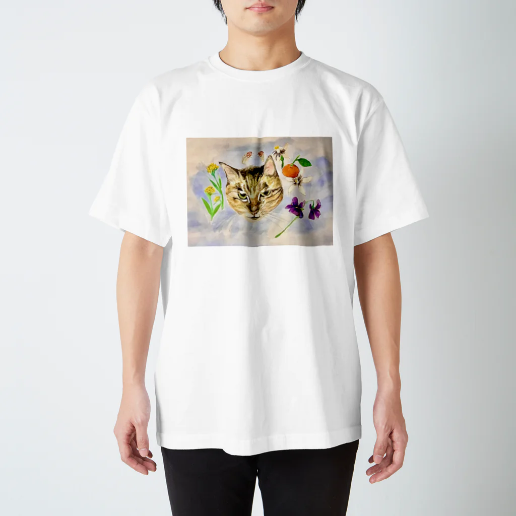 スズキねこ農園のねこ農園　うめちゃん スタンダードTシャツ