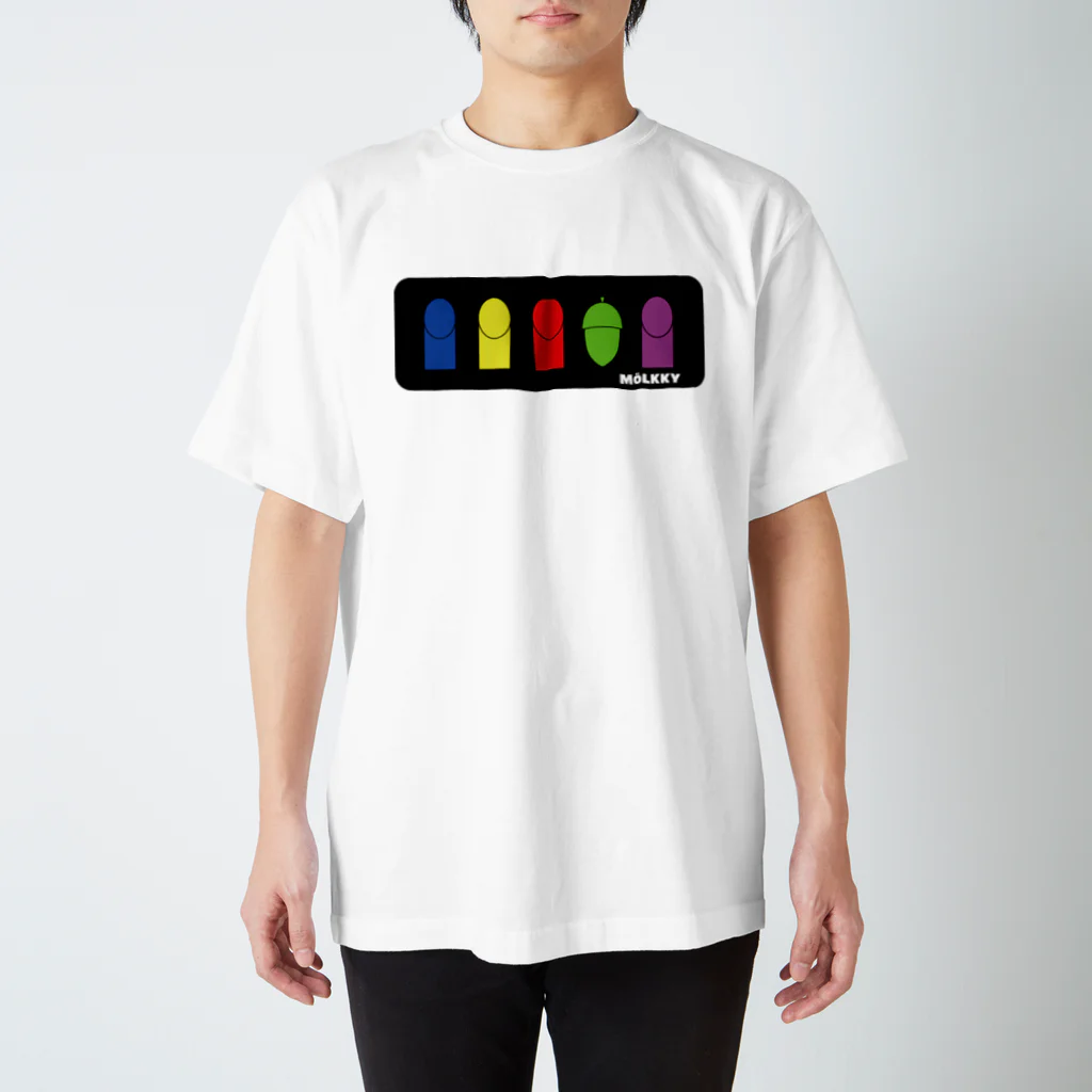 きのこの(どんぐり。)のカラフルスキットルとどんぐり３ Regular Fit T-Shirt